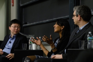 photo of speakers at charting the future of human health panel