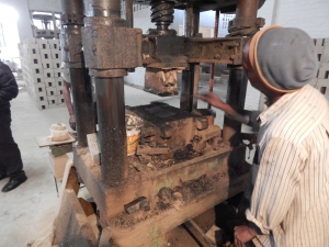 Image of eco-blac brick production (Tata Center)