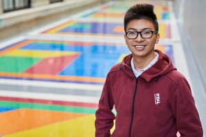 Haoyu Guo '18. Photo: Ken Richardson