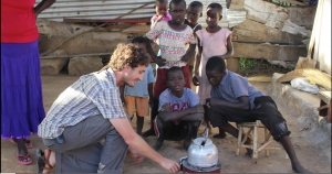 Photo of D-Lab students working in the field