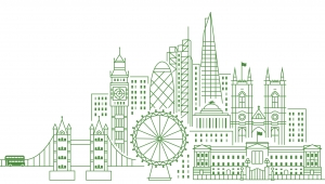 London Skyline with MIT Dome