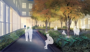 Exterior view of Hayden Memorial Library from west. Image: KVA