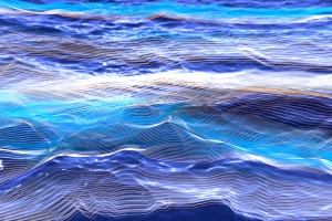 A team led by an MIT graduate student has developed a method to tease out the very faint signals of primordial ripples from gravitational-wave data produced by more recent events, such as colliding black holes and neutron stars. (Image: Carl Knox, OzGrav/Swinburne)