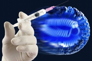 picture of vaccine and antibodies