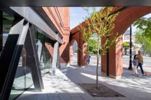 The front entrance of the met warehouse