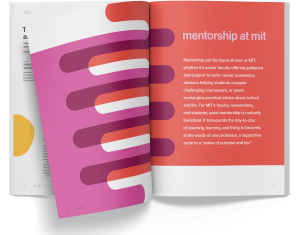 Inside spread of the fall 2023 issue of Spectrum