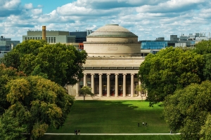 Building 10 and Killian Court from MIT's campus