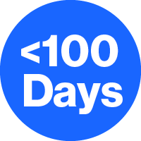 less than 100 days